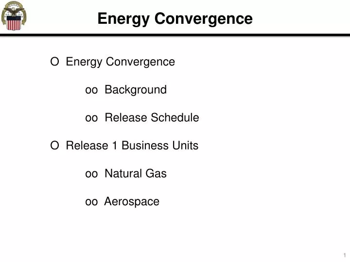 energy convergence