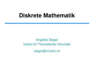 diskrete mathematik