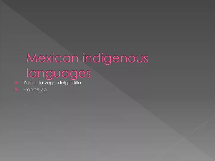 mexican indigenous languages