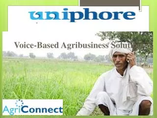 Voice-Based Agribusiness Solutions