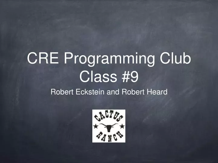 cre programming club class 9
