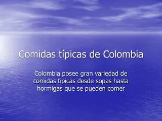 comidas t picas de colombia