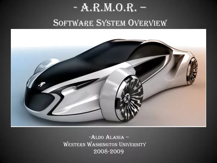 a r m o r software system overview