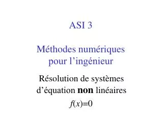 asi 3 m thodes num riques pour l ing nieur