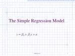 The Simple Regression Model - slide 1