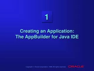 creating an application the appbuilder for java ide