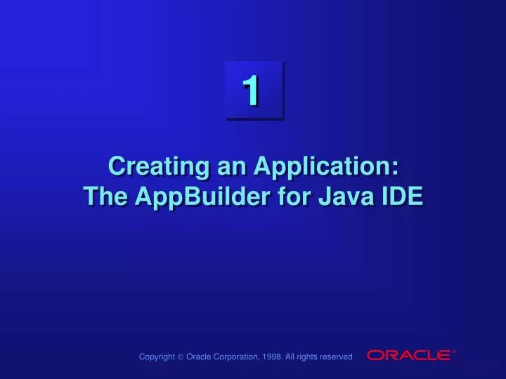 creating an application the appbuilder for java ide