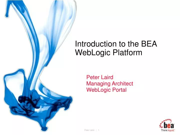 introduction to the bea weblogic platform