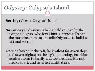odyssey calypso s island