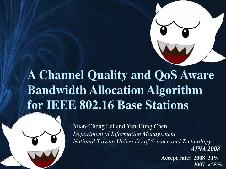 a channel quality and qos aware bandwidth allocation algorithm for ieee 802 16 base stations