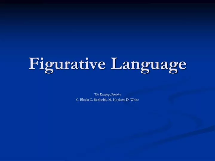 figurative language