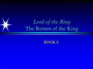 Lord of the Ring The Return of the King