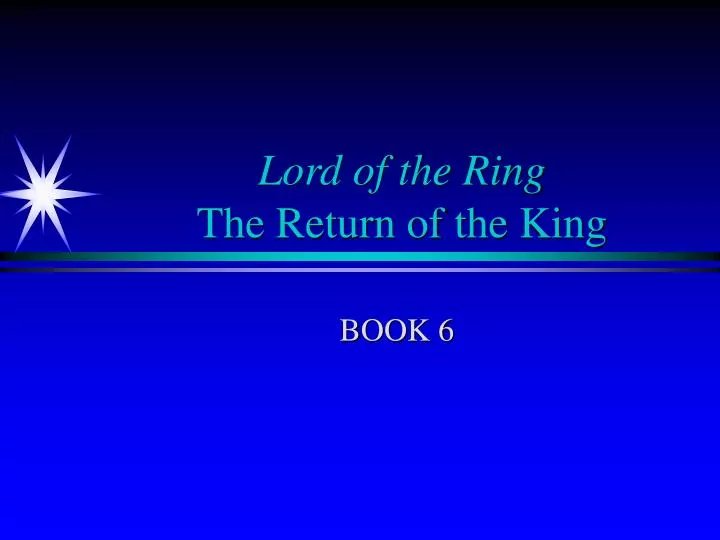 lord of the ring the return of the king