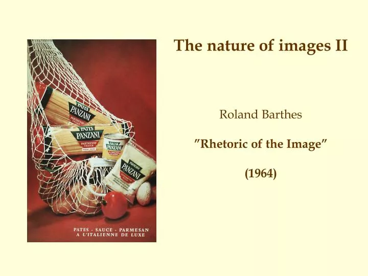 the nature of images ii