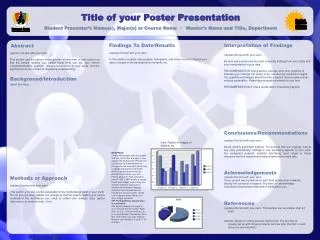 Title of your Poster Presentation