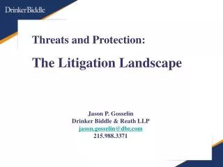 Threats and Protection: The Litigation Landscape