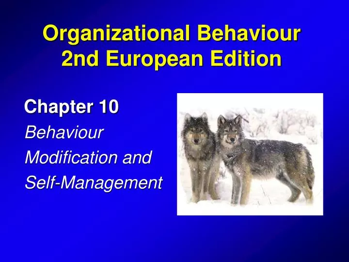 chapter 10 behaviour modification and self management