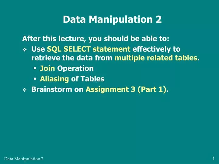 data manipulation 2