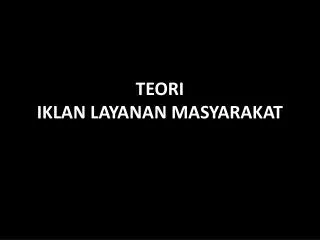 teori iklan layanan masyarakat