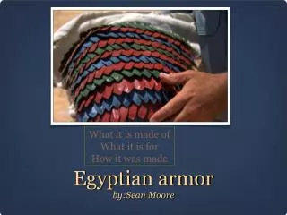 Egyptian armor