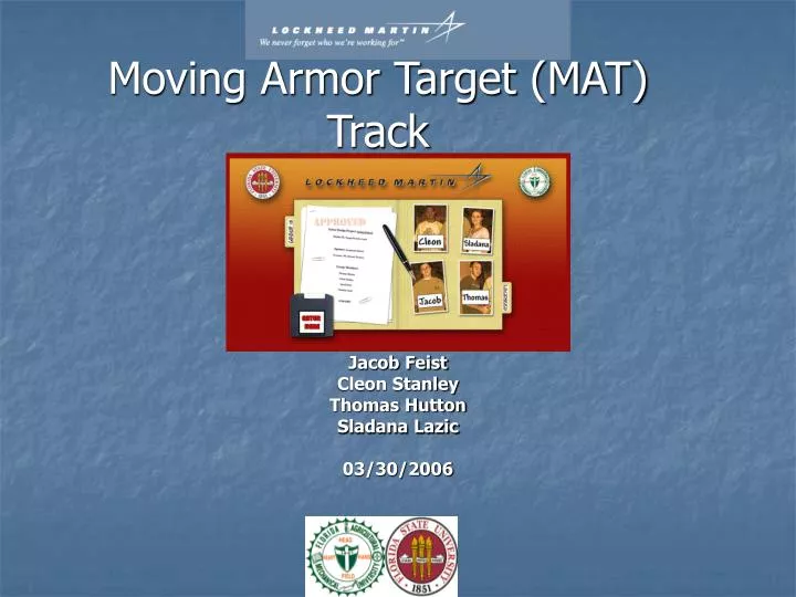 moving armor target mat track