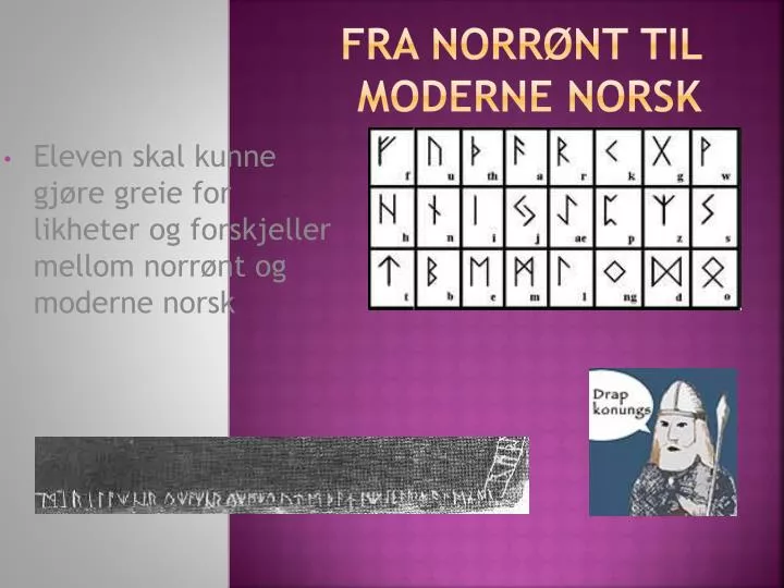 fra norr nt til moderne norsk