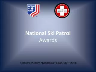 National Ski Patrol Awards