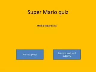 Super Mario quiz