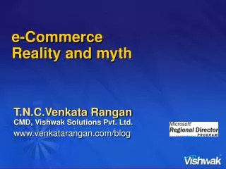 e-Commerce Reality and myth