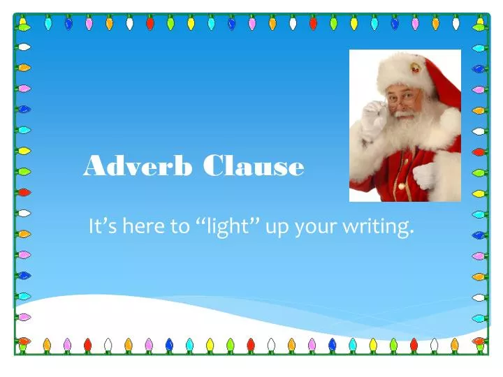 adverb clause