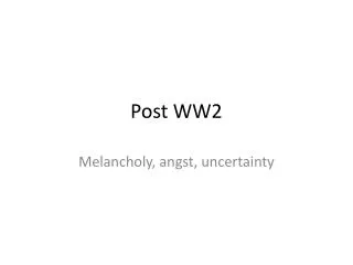 Post WW2