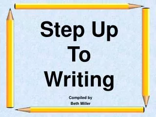 Step Up To Writing