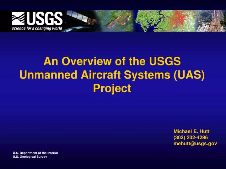 an overview of the usgs unmanned aircraft systems uas project