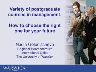 Variety of postgraduate courses in management: How to choose the right one for your future