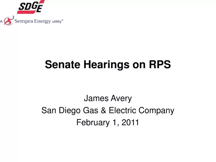 senate hearings on rps
