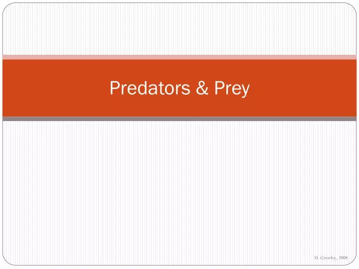 predators prey