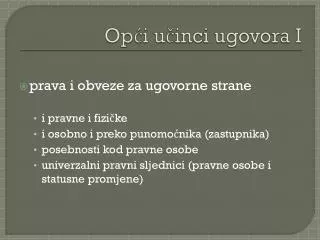 op i u inci ugovora i