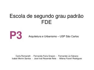 escola de segundo grau padr o fde