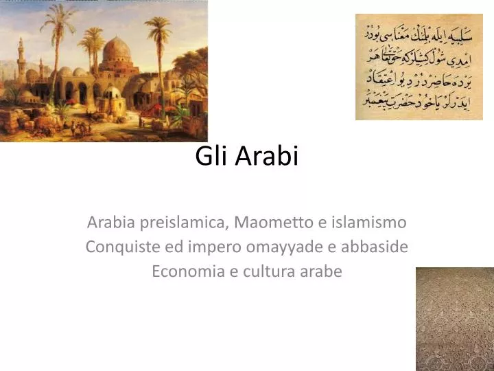 gli arabi