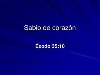 sabio de coraz n