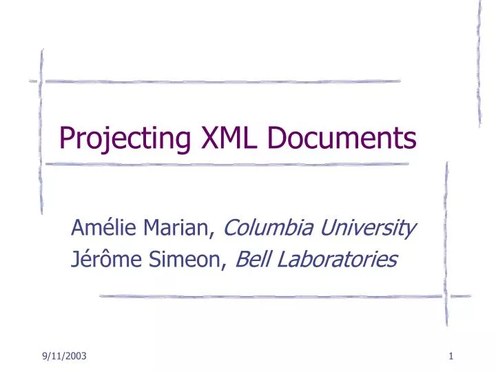 projecting xml documents