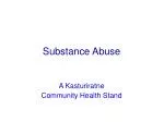 Substance Abuse - slide 1