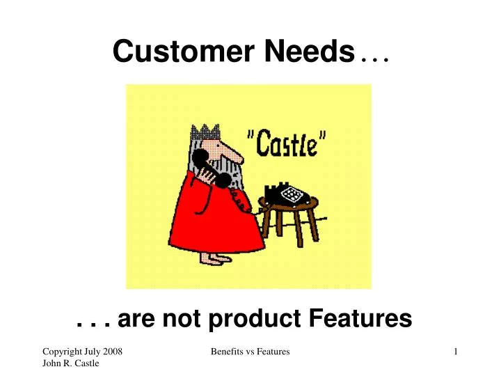 are not product features