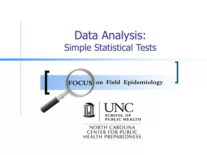 data analysis simple statistical tests
