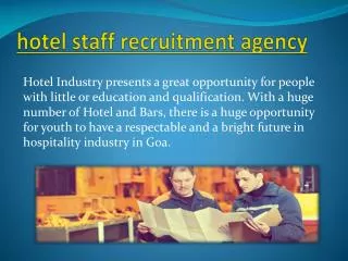 hotel staff recruitment agency