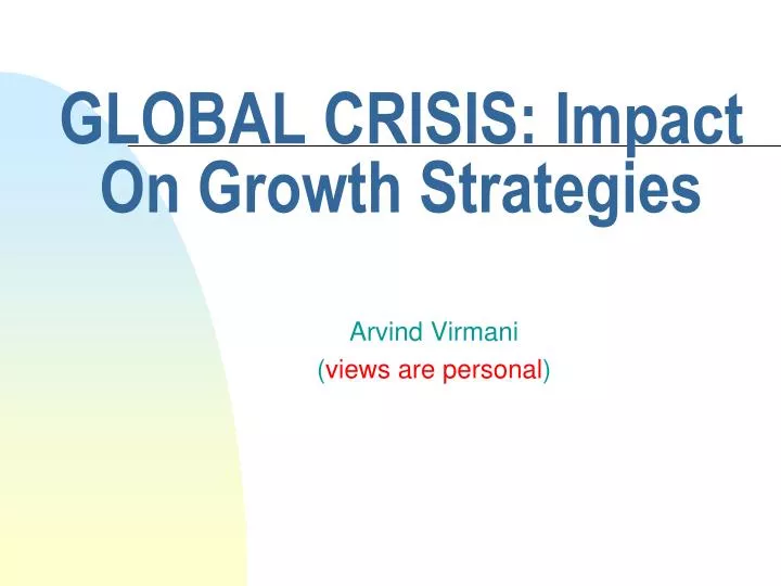 global crisis impact on growth strategies