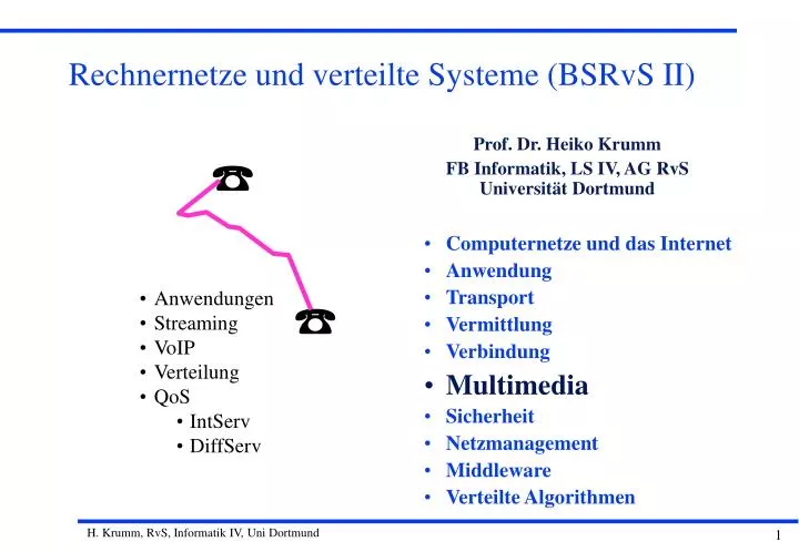 prof dr heiko krumm fb informatik ls iv ag rvs universit t dortmund