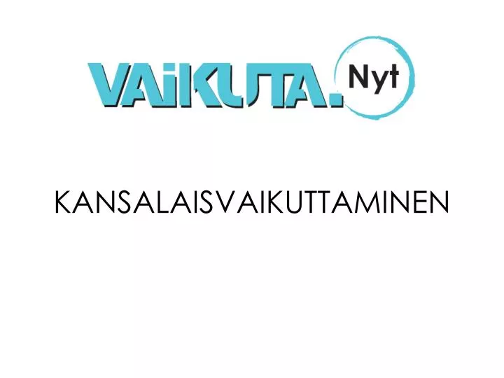 kansalaisvaikuttaminen