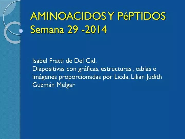 aminoacidos y p ptidos semana 29 2014