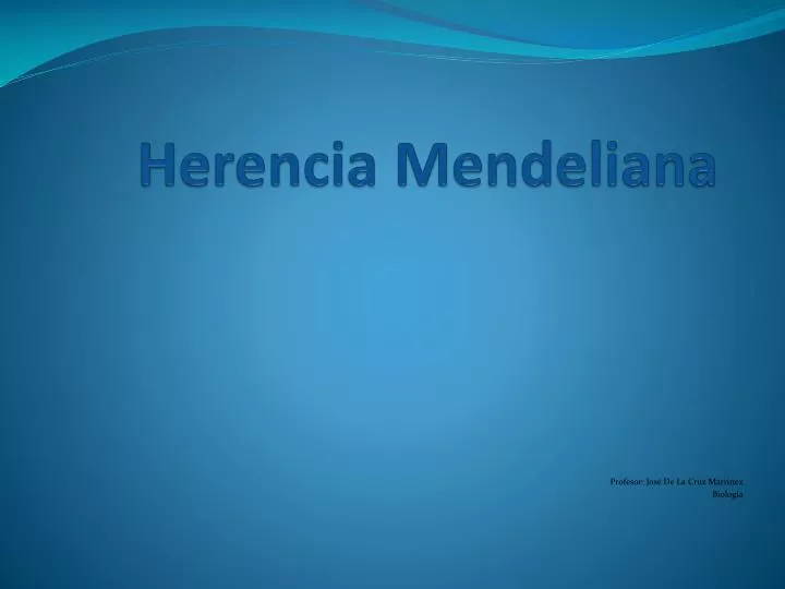 herencia mendeliana